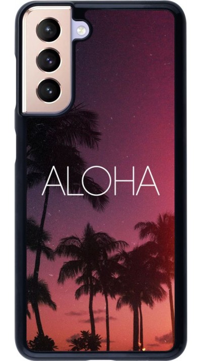 Coque Samsung Galaxy S21 5G - Aloha Sunset Palms