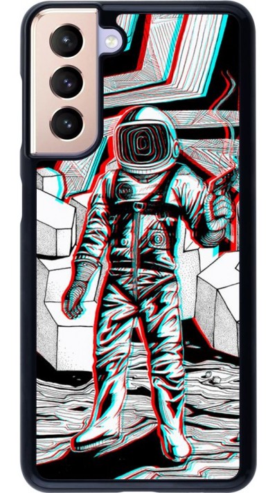 Hülle Samsung Galaxy S21 5G - Anaglyph Astronaut