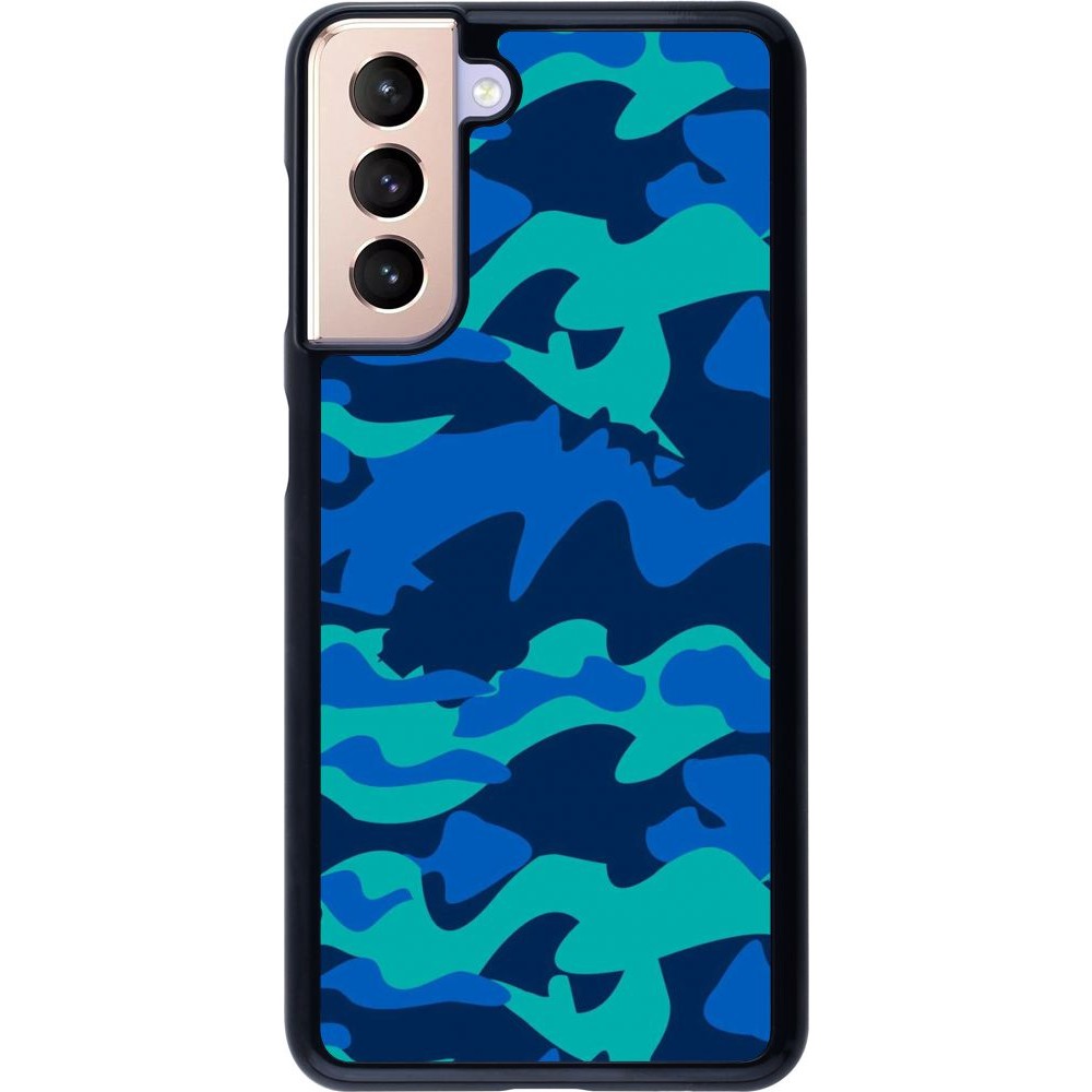 Hülle Samsung Galaxy S21 5G - Camo Blue