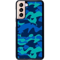 Hülle Samsung Galaxy S21 5G - Camo Blue