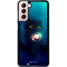 Coque Samsung Galaxy S21 5G - Cute Cat Bubble