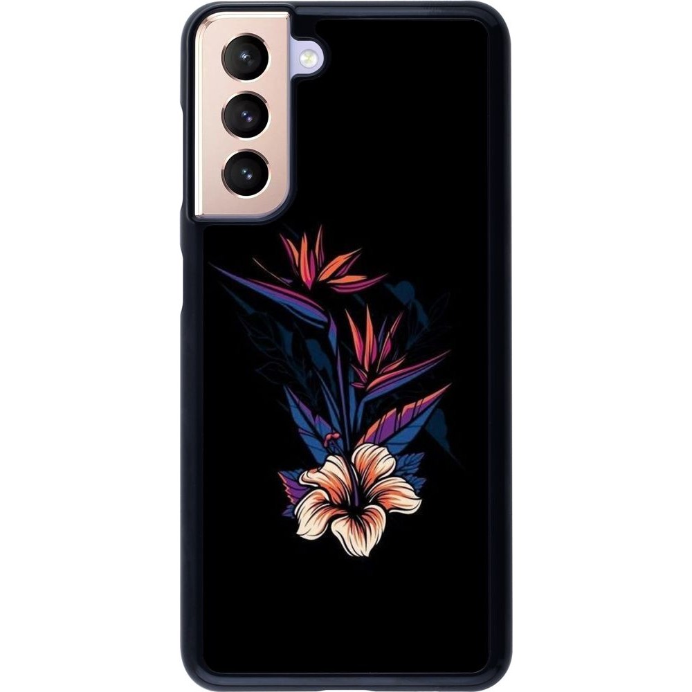 Coque Samsung Galaxy S21 5G - Dark Flowers