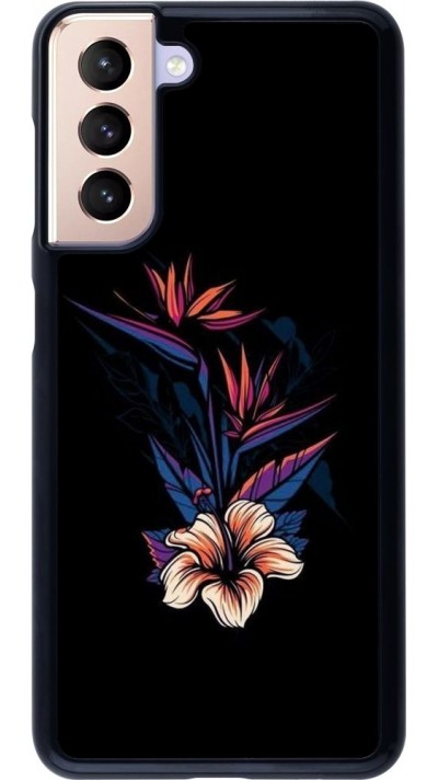 Coque Samsung Galaxy S21 5G - Dark Flowers