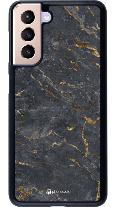 Coque Samsung Galaxy S21 5G - Grey Gold Marble