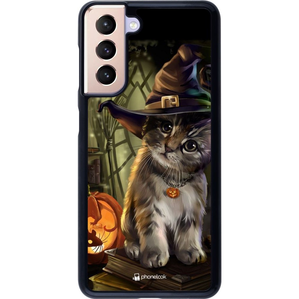 Hülle Samsung Galaxy S21 5G - Halloween 21 Witch cat