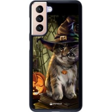Hülle Samsung Galaxy S21 5G - Halloween 21 Witch cat