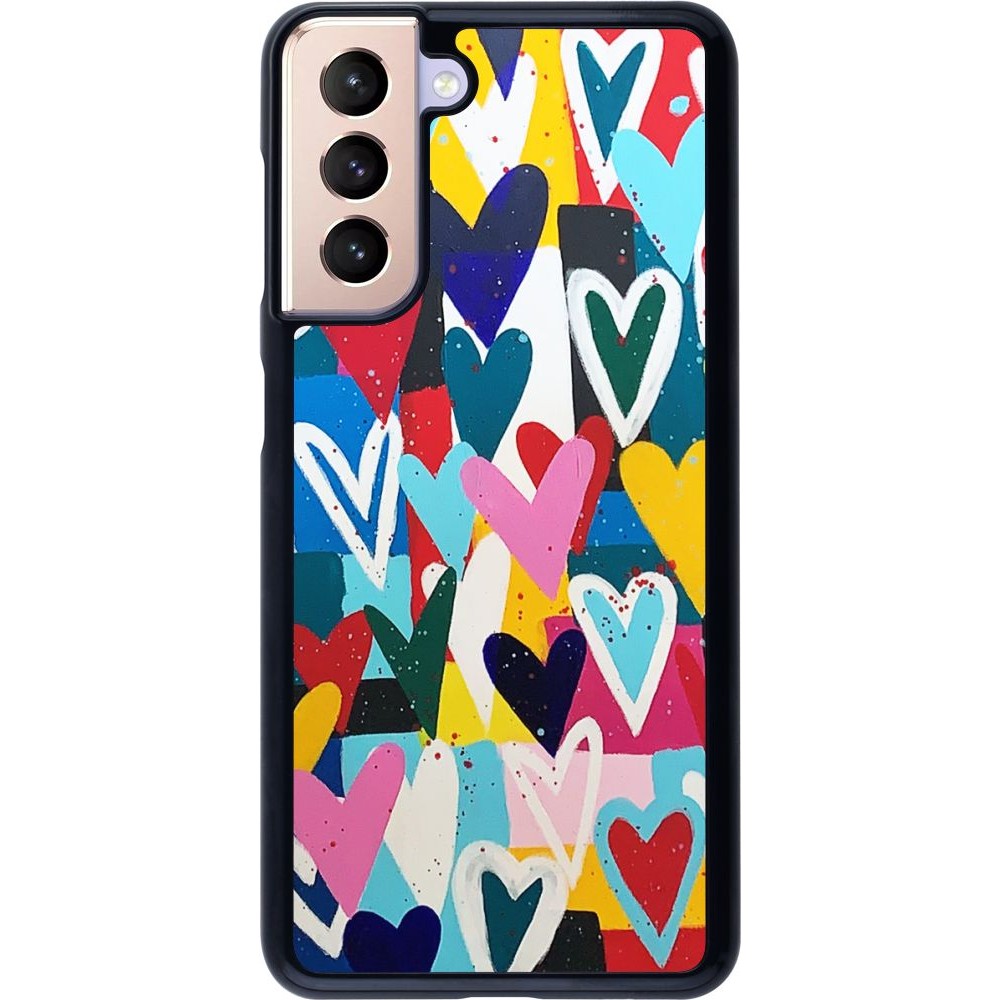 Coque Samsung Galaxy S21 5G - Joyful Hearts