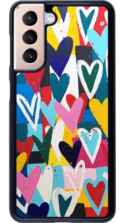 Hülle Samsung Galaxy S21 5G - Joyful Hearts