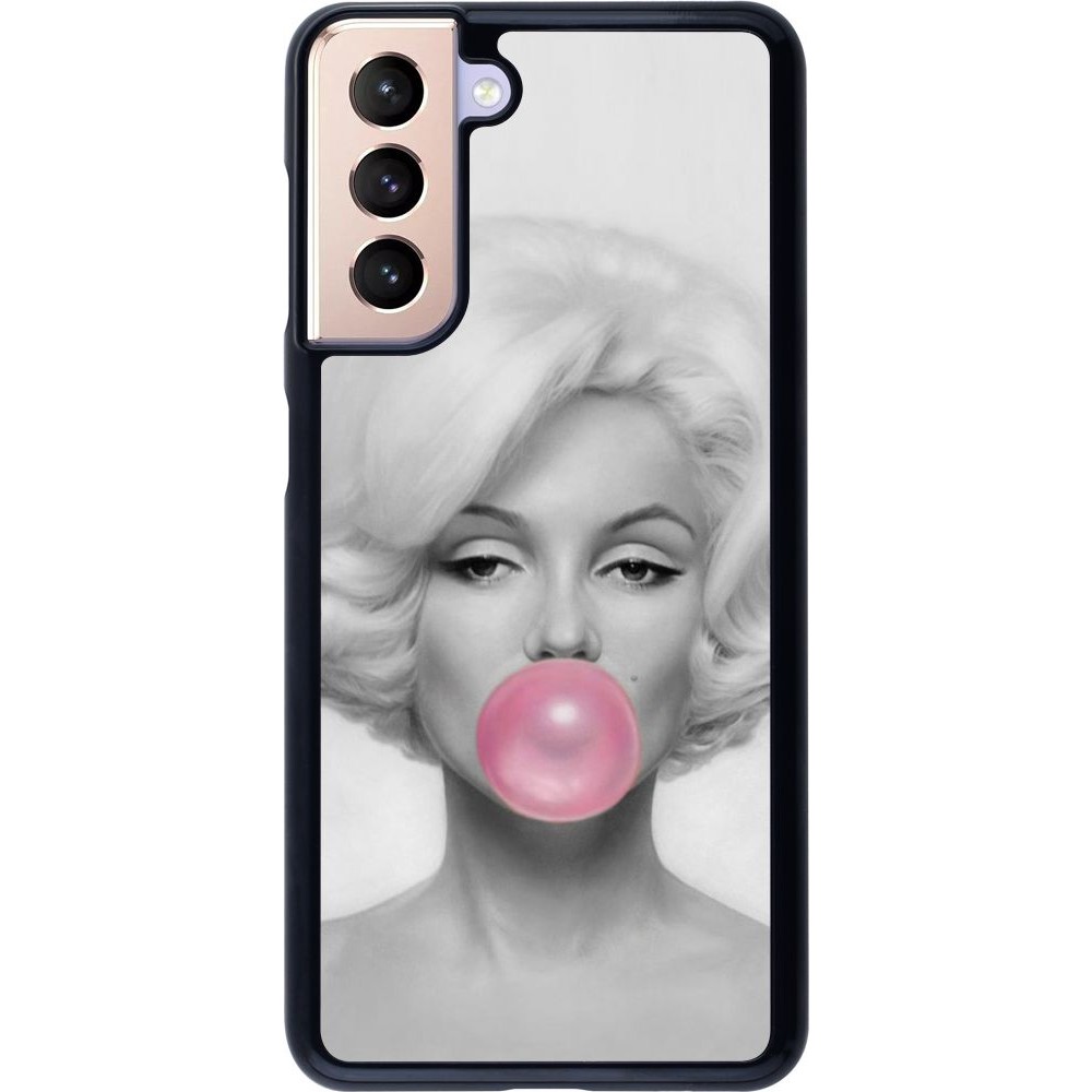 Coque Samsung Galaxy S21 5G - Marilyn Bubble