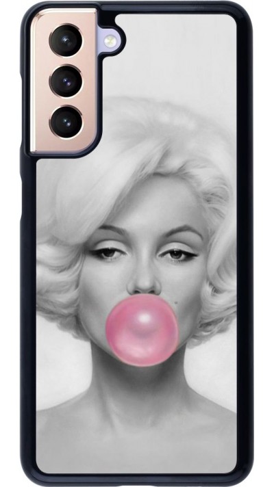 Coque Samsung Galaxy S21 5G - Marilyn Bubble