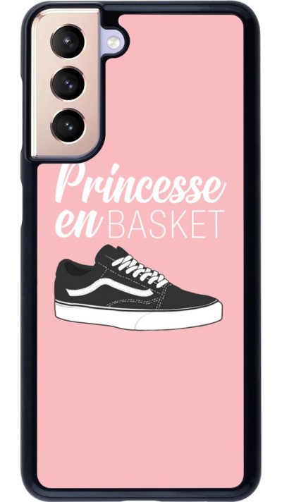 Coque Samsung Galaxy S21 5G - princesse en basket