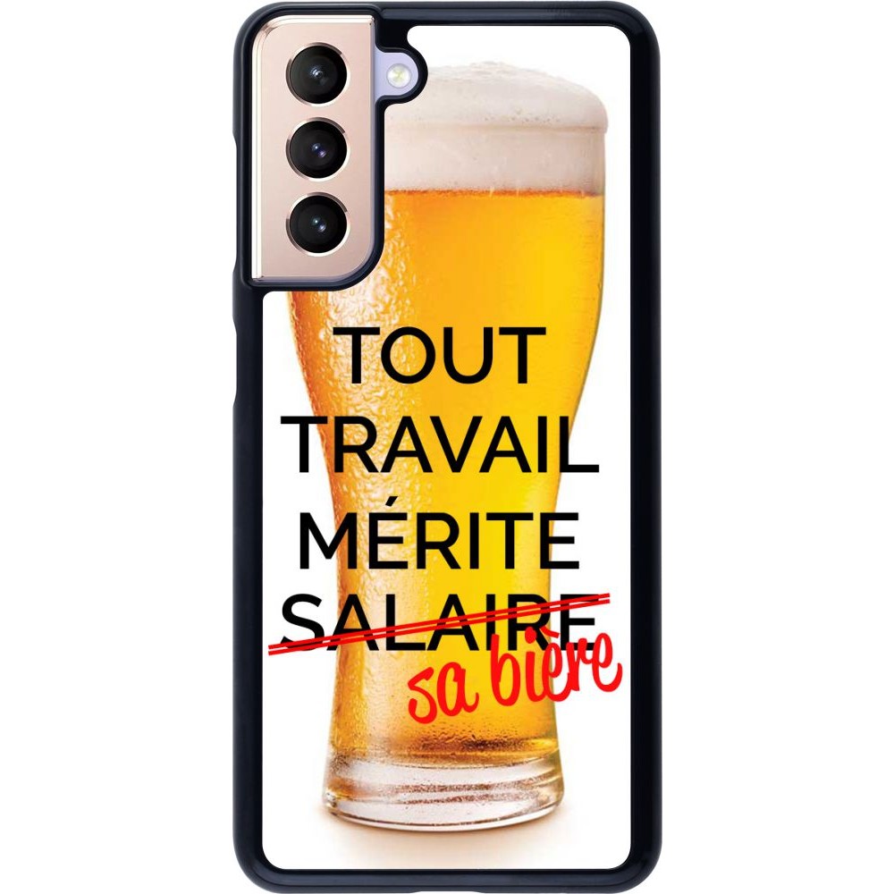 Hülle Samsung Galaxy S21 5G - Tout travail mérite sa bière