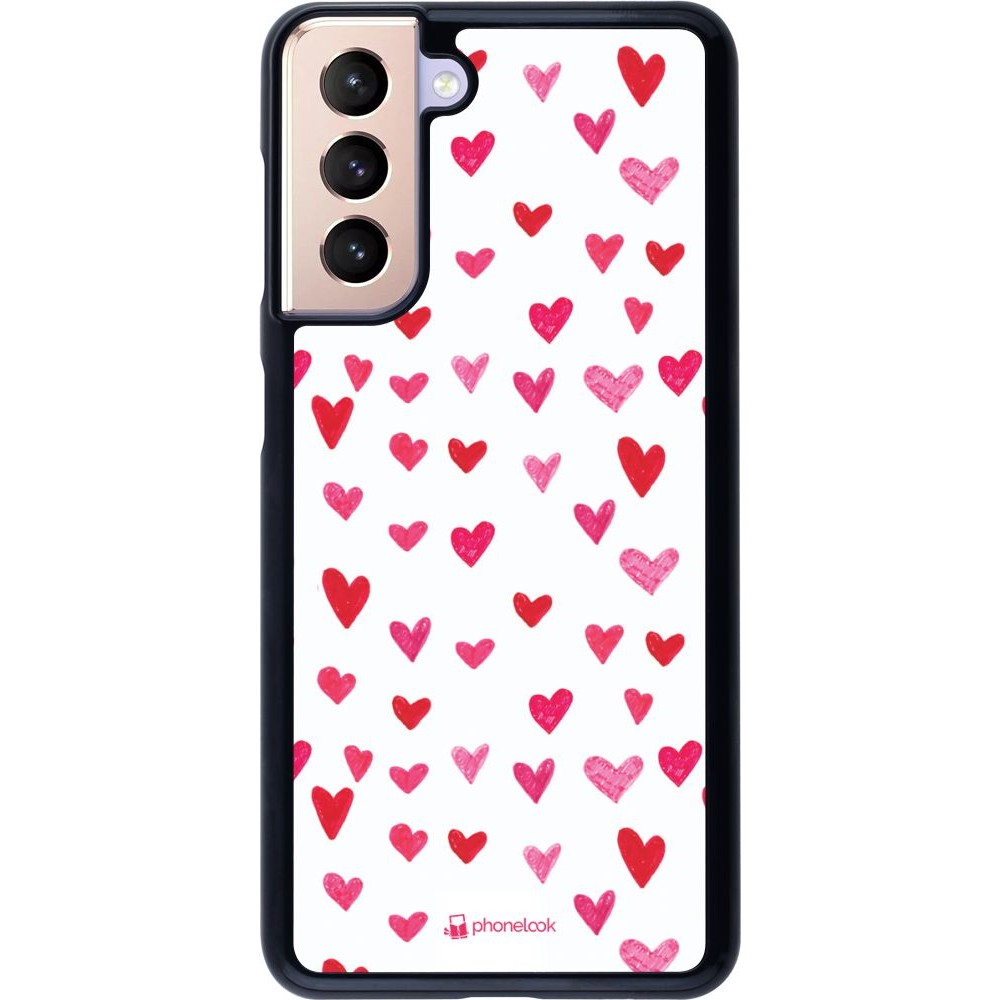 Coque Samsung Galaxy S21 5G - Valentine 2022 Many pink hearts