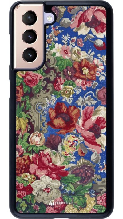 Coque Samsung Galaxy S21 5G - Vintage Art Flowers