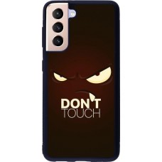 Coque Samsung Galaxy S21 5G - Silicone rigide noir Angry Dont Touch