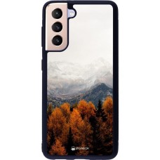 Coque Samsung Galaxy S21 5G - Silicone rigide noir Autumn 21 Forest Mountain