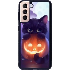 Hülle Samsung Galaxy S21 5G - Silikon schwarz Halloween 17 15