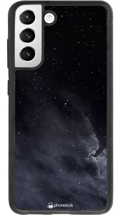 Coque Samsung Galaxy S21 FE 5G - Silicone rigide noir Black Sky Clouds