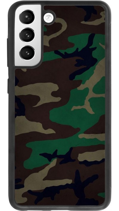 Coque Samsung Galaxy S21 FE 5G - Silicone rigide noir Camouflage 3