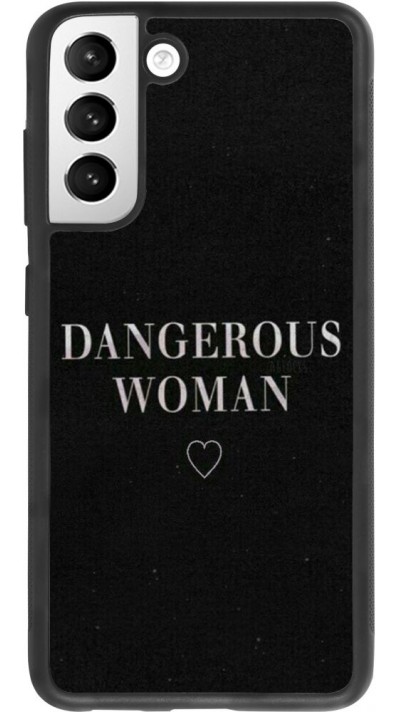 Coque Samsung Galaxy S21 FE 5G - Silicone rigide noir Dangerous woman