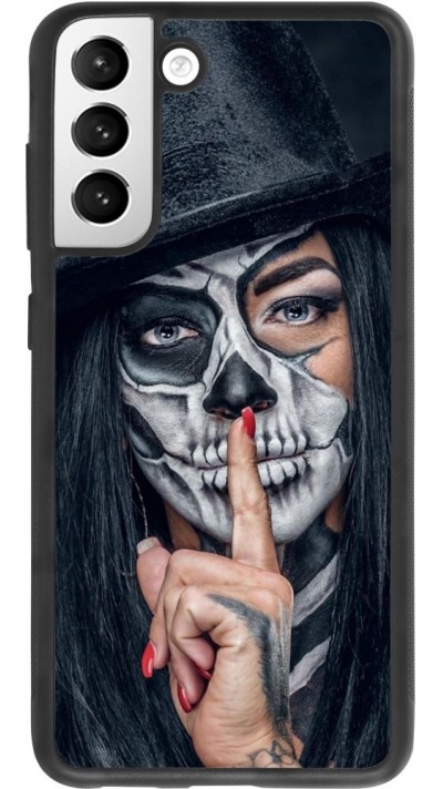 Coque Samsung Galaxy S21 FE 5G - Silicone rigide noir Halloween 18 19