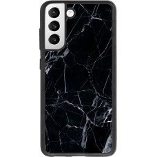 Coque Samsung Galaxy S21 FE 5G - Silicone rigide noir Marble Black 01