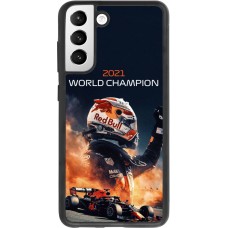 Coque Samsung Galaxy S21 FE 5G - Silicone rigide noir Max Verstappen 2021 World Champion