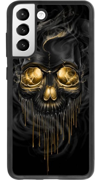 Coque Samsung Galaxy S21 FE 5G - Silicone rigide noir Skull 02