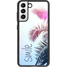 Coque Samsung Galaxy S21 FE 5G - Silicone rigide noir Smile 05