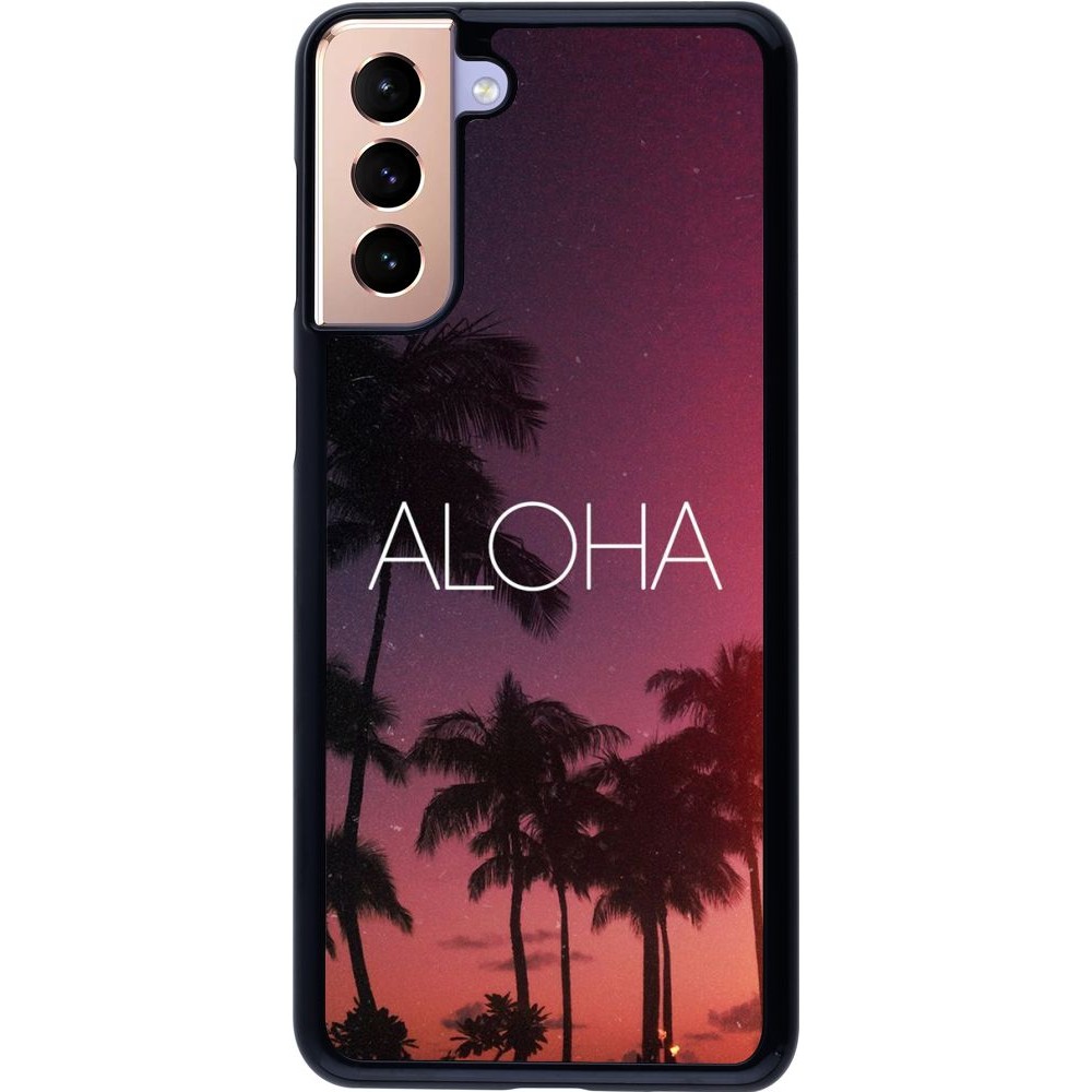 Coque Samsung Galaxy S21+ 5G - Aloha Sunset Palms