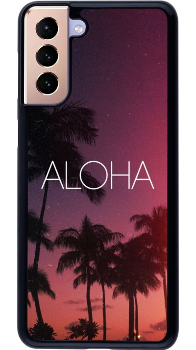 Coque Samsung Galaxy S21+ 5G - Aloha Sunset Palms