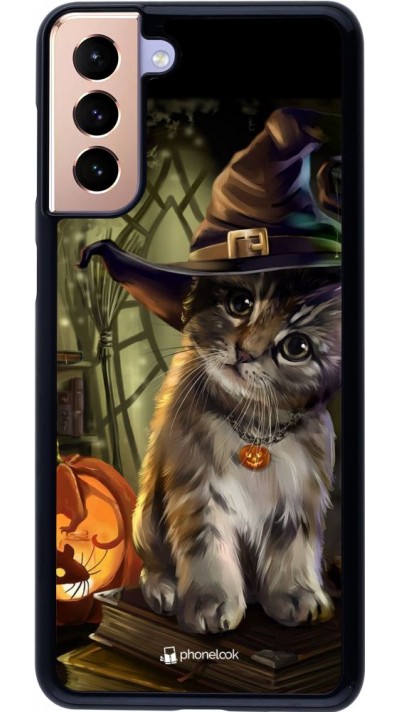 Coque Samsung Galaxy S21+ 5G - Halloween 21 Witch cat