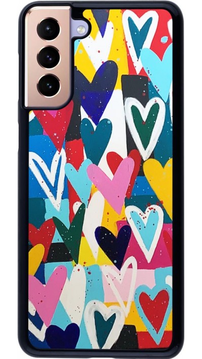Coque Samsung Galaxy S21+ 5G - Joyful Hearts