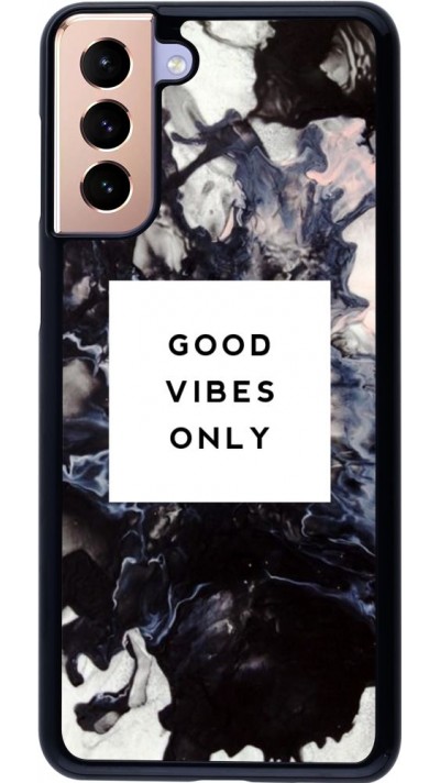 Coque Samsung Galaxy S21+ 5G - Marble Good Vibes Only