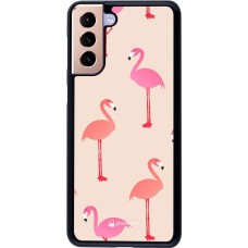 Coque Samsung Galaxy S21+ 5G - Pink Flamingos Pattern