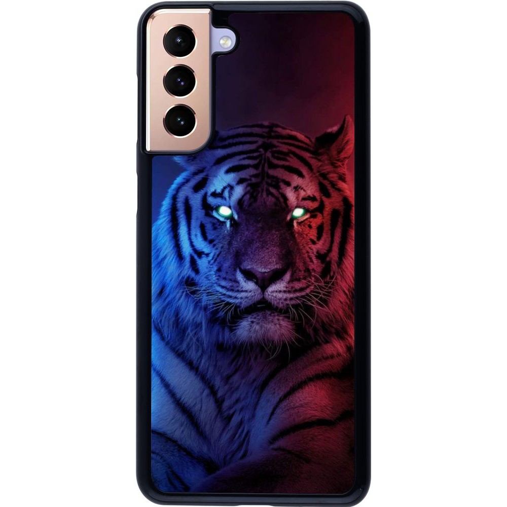 Coque Samsung Galaxy S21+ 5G - Tiger Blue Red