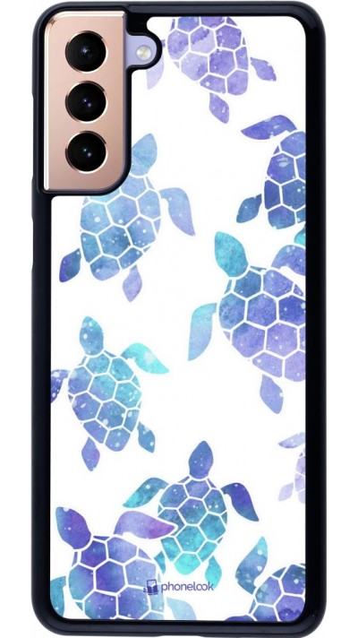 Hülle Samsung Galaxy S21+ 5G - Turtles pattern watercolor