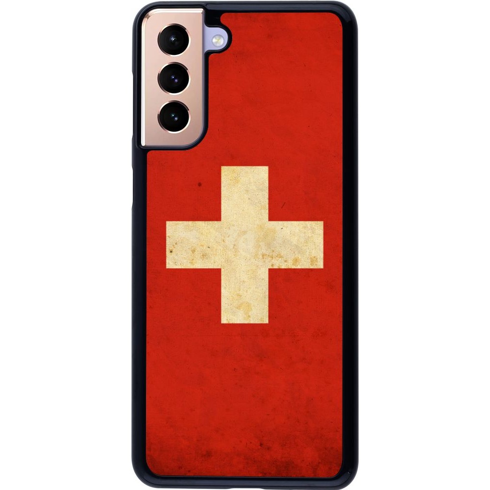 Coque Samsung Galaxy S21+ 5G - Vintage Flag SWISS