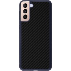 Hülle Samsung Galaxy S21+ 5G - Silikon schwarz Carbon Basic