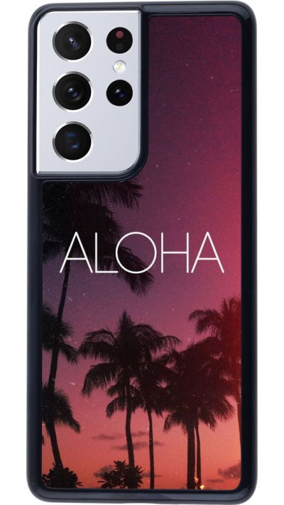 Coque Samsung Galaxy S21 Ultra 5G - Aloha Sunset Palms