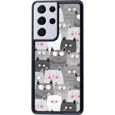 Coque Samsung Galaxy S21 Ultra 5G - Chats gris troupeau