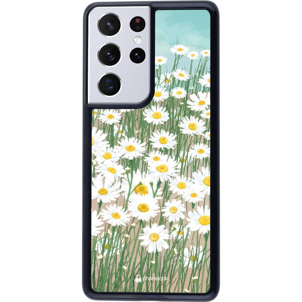 Hülle Samsung Galaxy S21 Ultra 5G - Flower Field Art