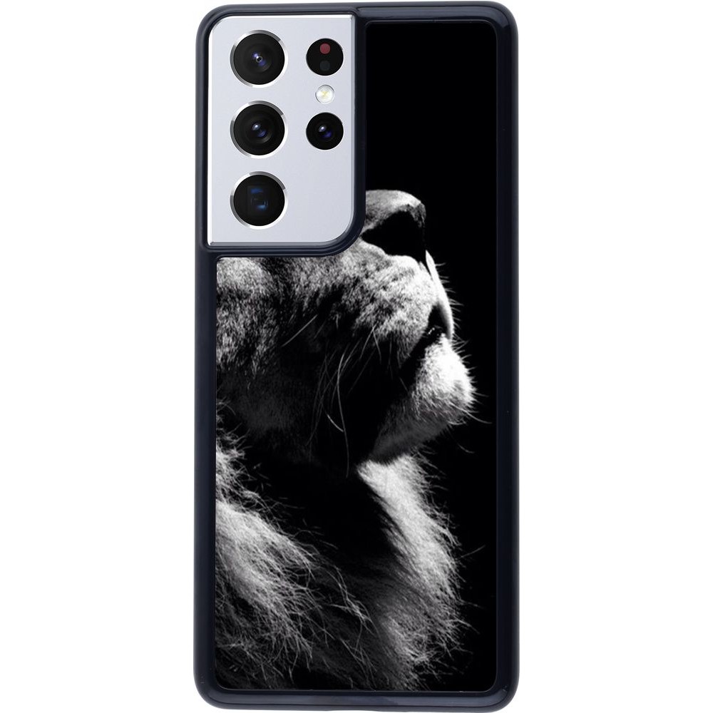 Coque Samsung Galaxy S21 Ultra 5G - Lion looking up