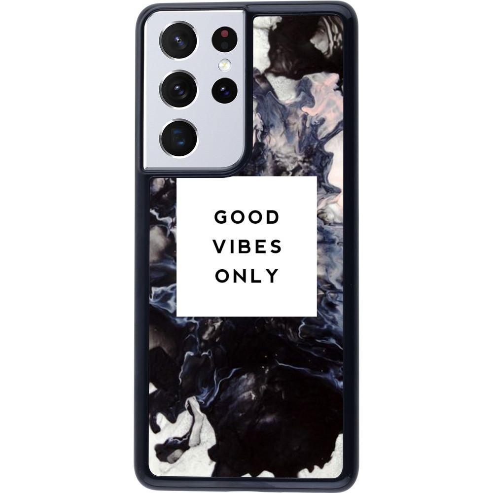 Coque Samsung Galaxy S21 Ultra 5G - Marble Good Vibes Only