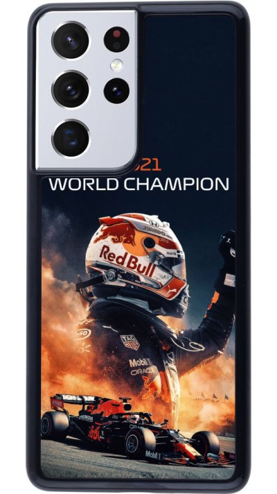 Coque Samsung Galaxy S21 Ultra 5G - Max Verstappen 2021 World Champion