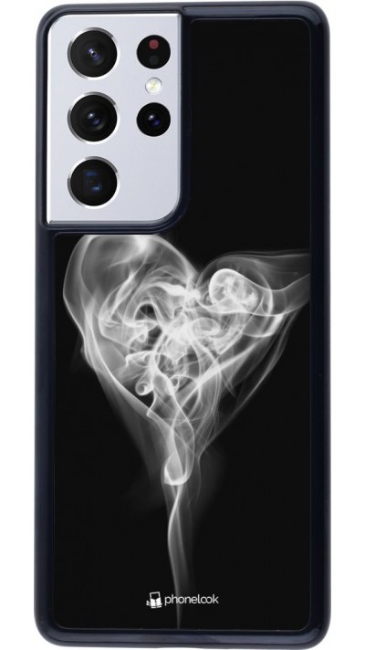 Coque Samsung Galaxy S21 Ultra 5G - Valentine 2022 Black Smoke