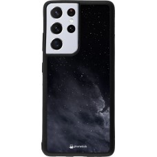 Coque Samsung Galaxy S21 Ultra 5G - Silicone rigide noir Black Sky Clouds