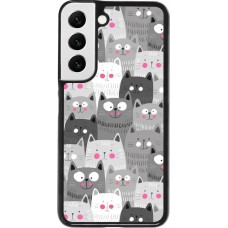Coque Samsung Galaxy S22 - Chats gris troupeau