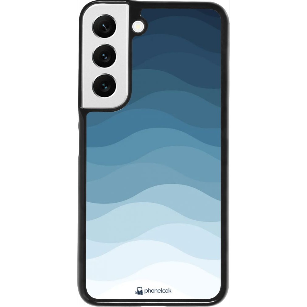 Coque Samsung Galaxy S22 - Flat Blue Waves