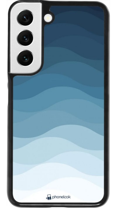 Coque Samsung Galaxy S22 - Flat Blue Waves